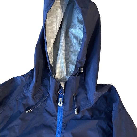 Women's Gerry Weber Windbreaker Hooded Full Zip Navy with Royal blue accents - Picture 4 of 5